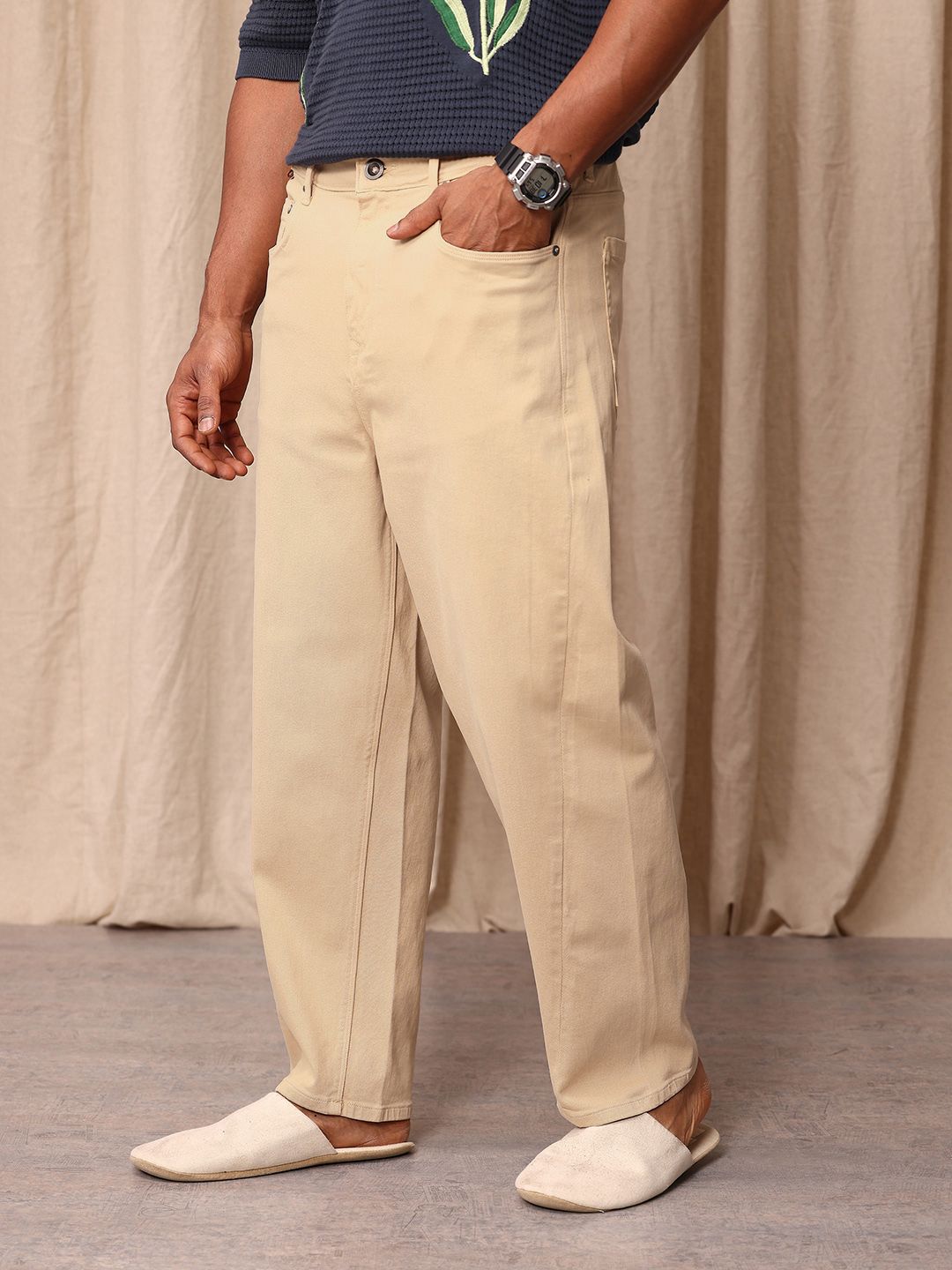 Mr Bowerbird Men Tapered Fit Mid-Rise Stretchable Jeans