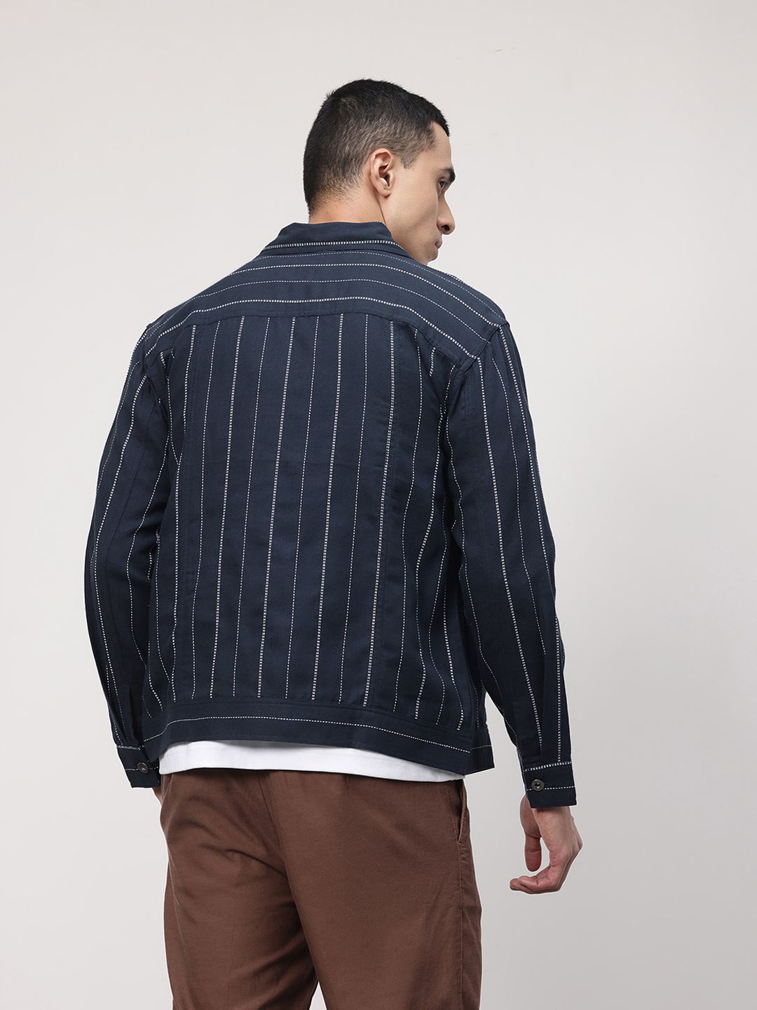 ether Zen Striped Chest Pocket Detail Shirt