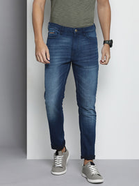 The Indian Garage Co Men Slim Fit Light Fade Stretchable Jeans
