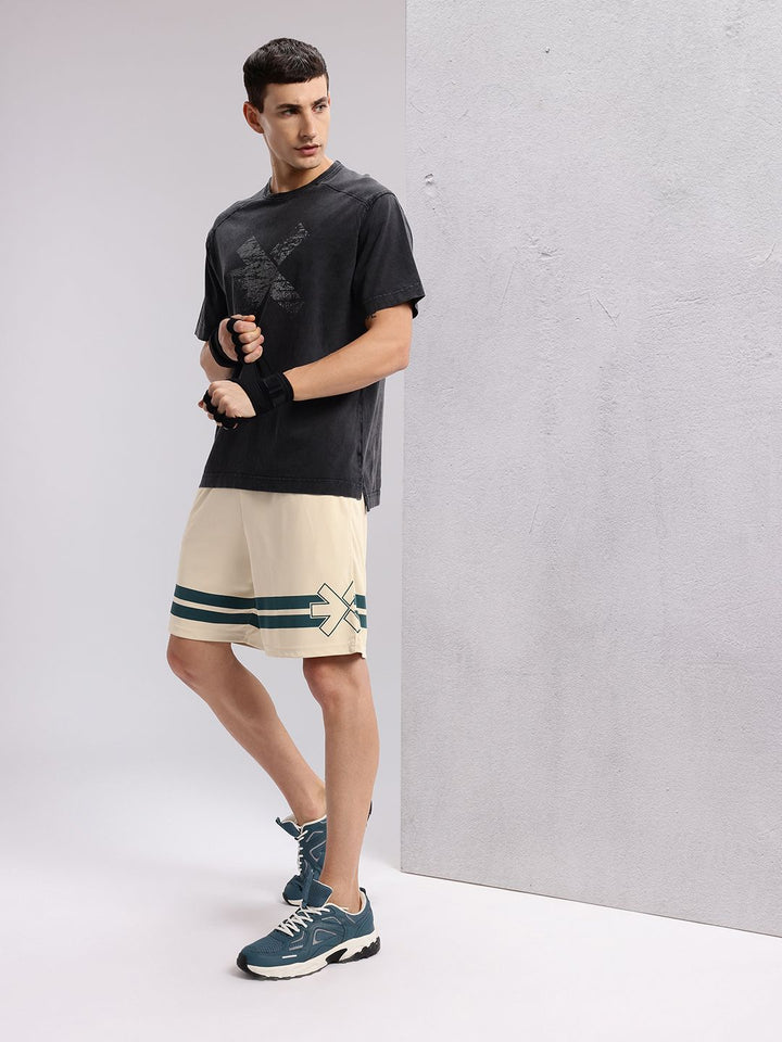 HRX by Hrithik Roshan Men Striped Training Shorts
