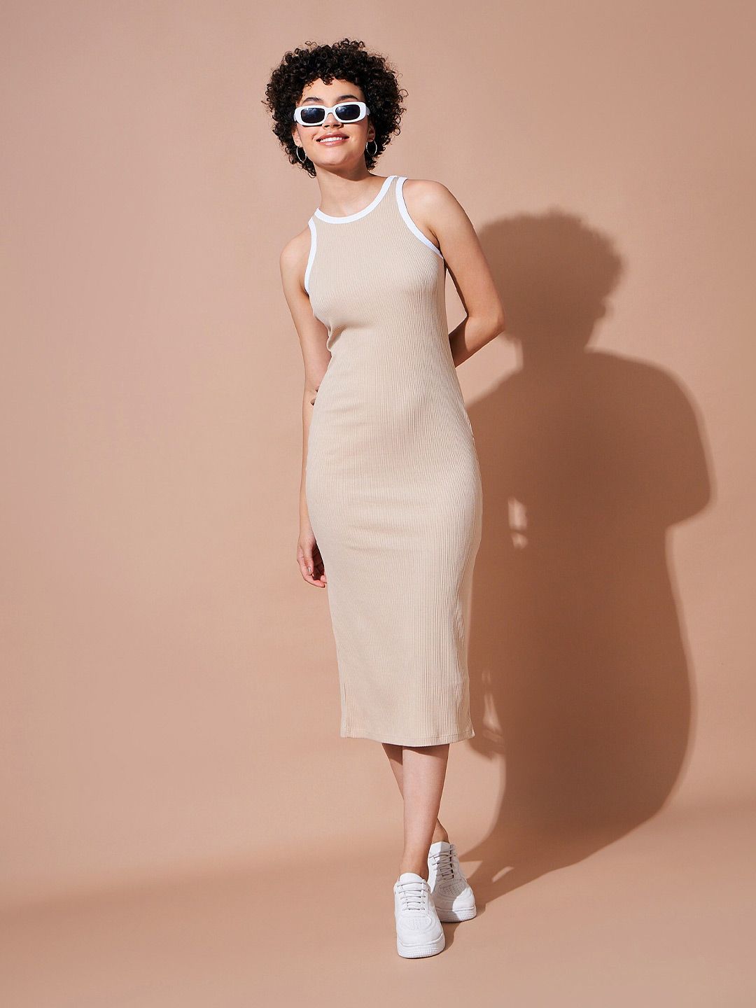 SASSAFRAS BASICS Cotton Bodycon Dress