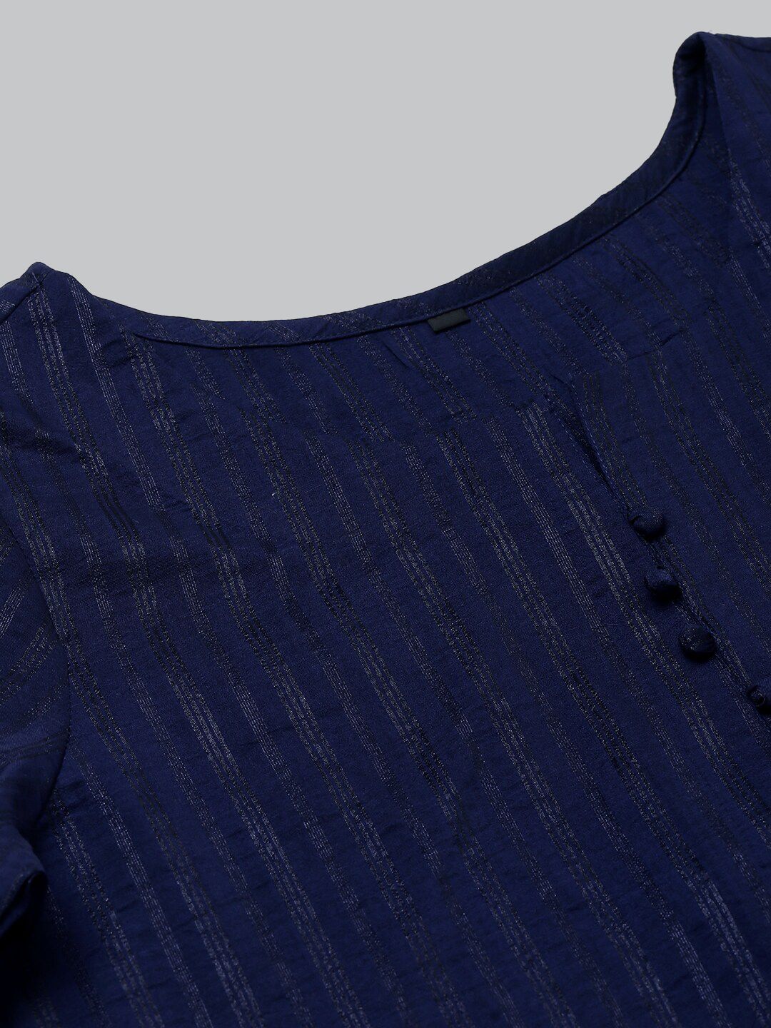 KALINI Striped Regular Kurta with Trousers