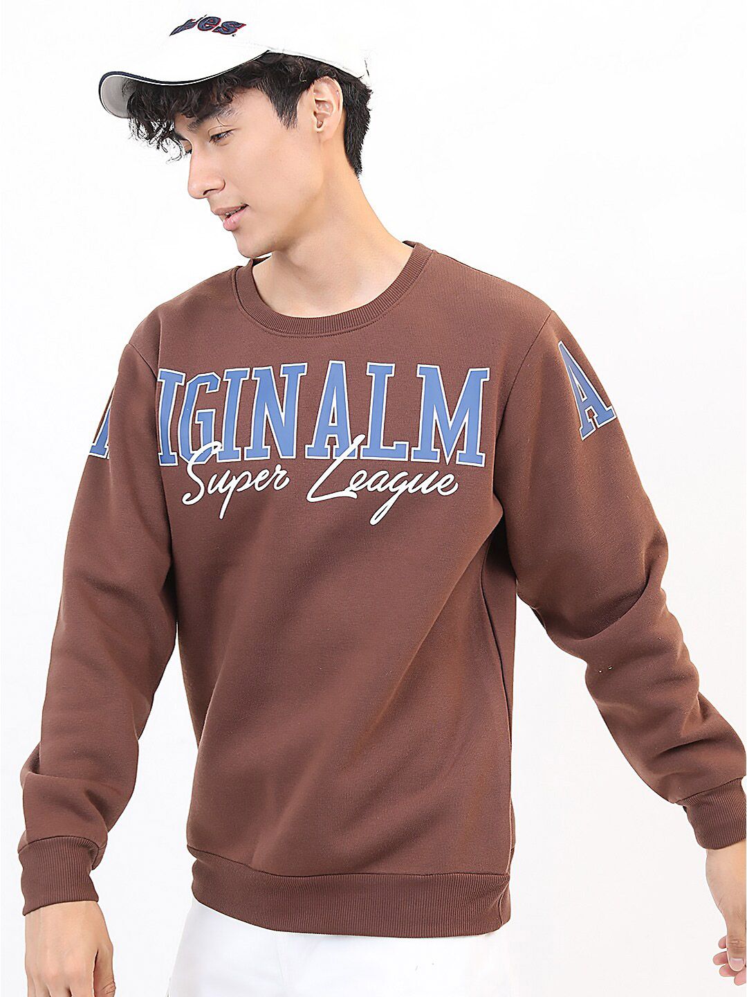 HIGHLANDER Men Brown Printed Sweatshirt