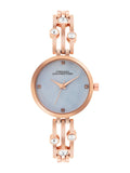 French Connection Women Embellished Dial & Stainless Steel Bracelet Style Straps Analogue Watch FCN073URGM
