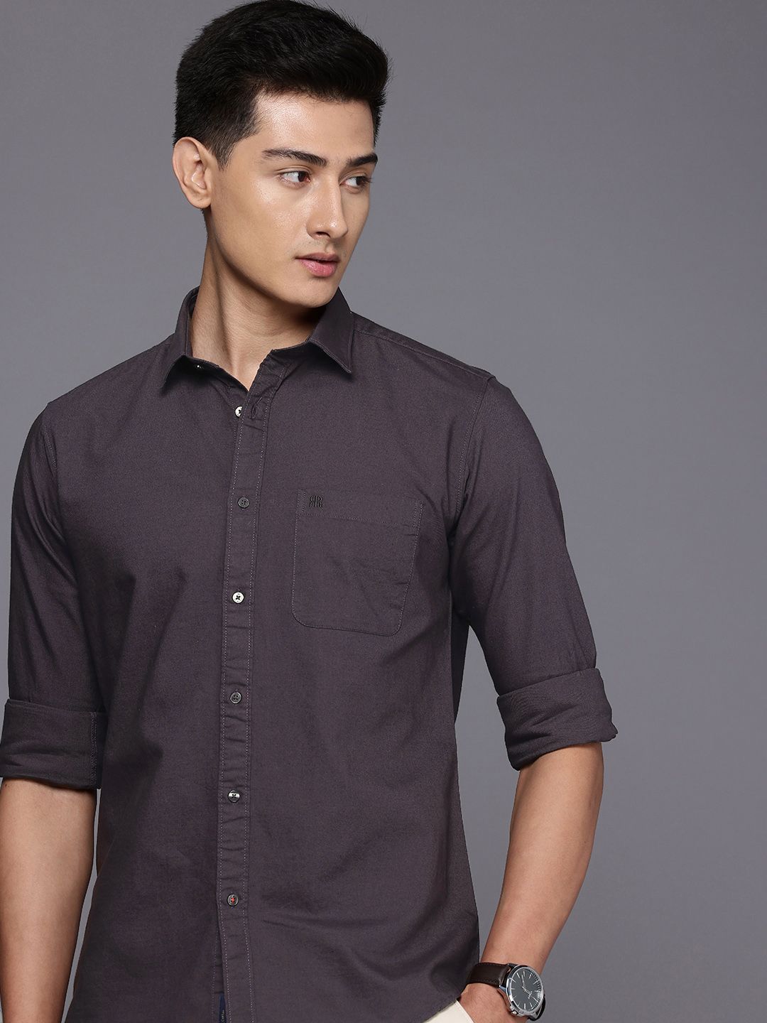 Raymond Slim Fit Pure Cotton Casual Shirt