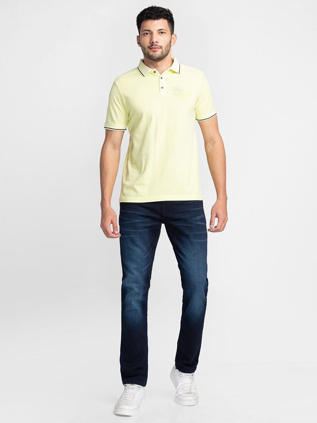 Being Human Half Sleeve Polo Collar Casual T-shirt