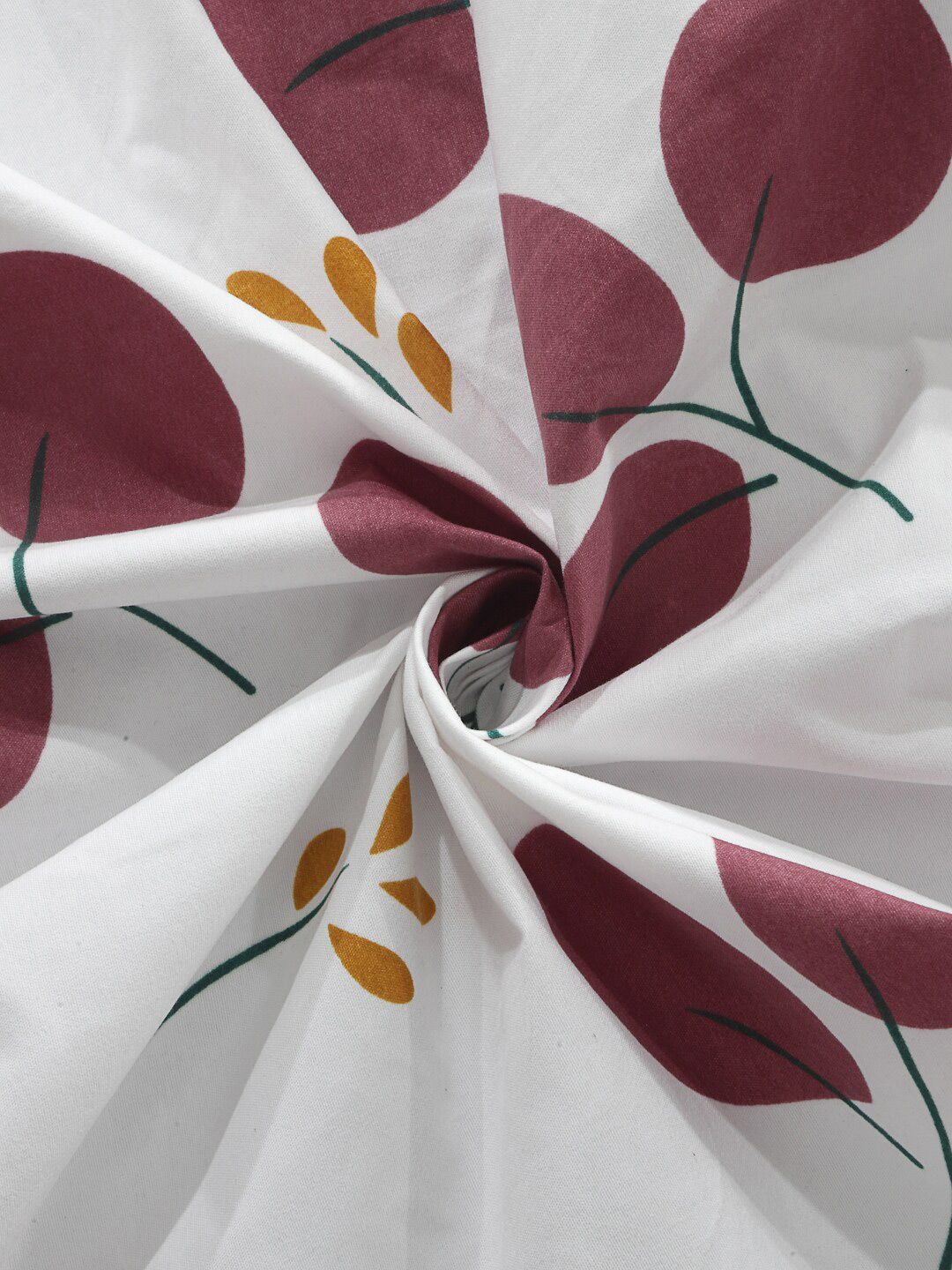 KLOTTHE Kapas Bunga 300 TC Dilengkapi Cadar Double Halus dengan 2 Sarung Bantal-250 x 225 cm