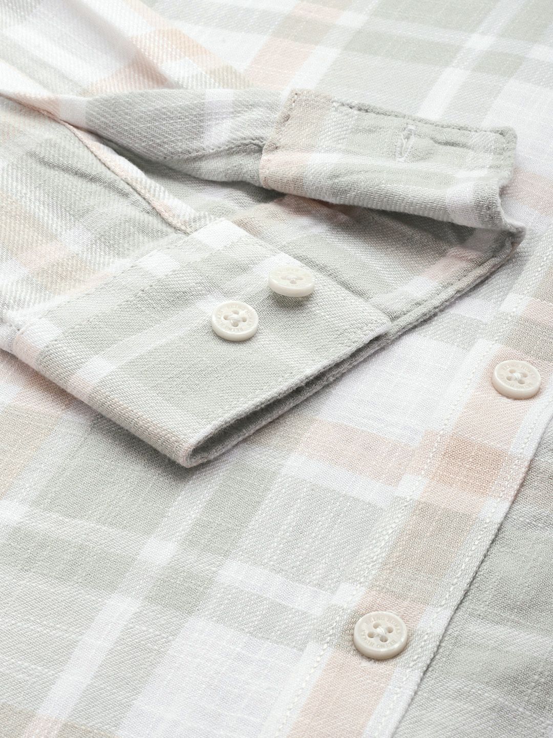 Being Human Pure Cotton Slim Fit Checked Casual Shirt