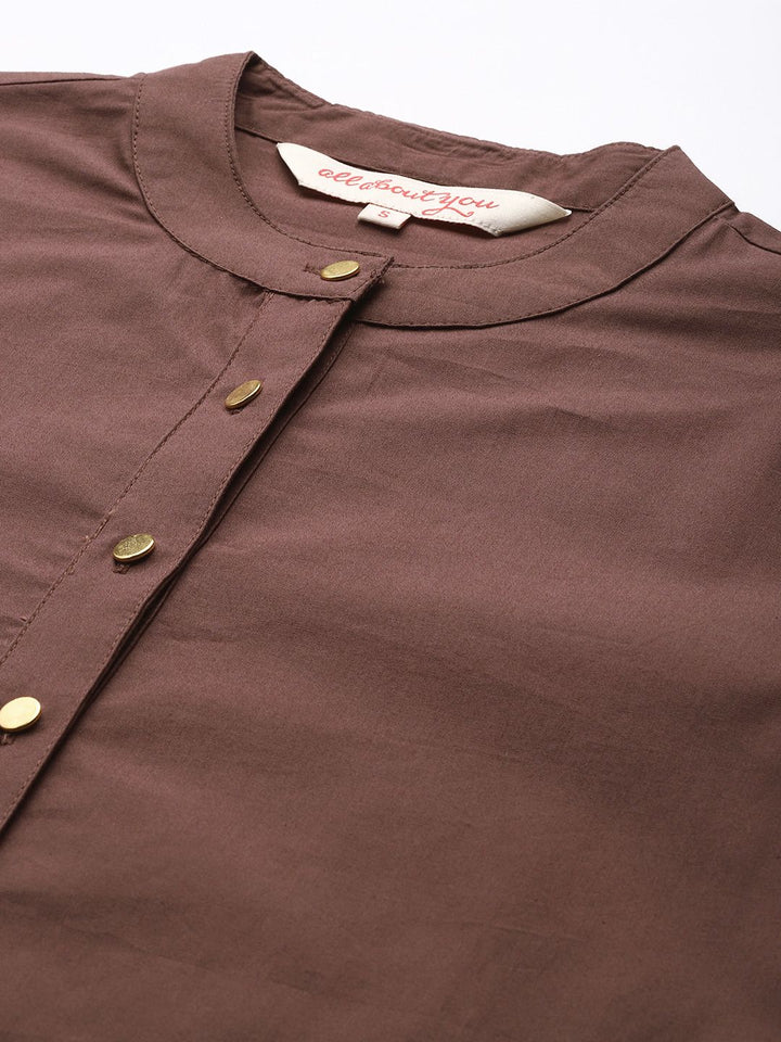 all about you Pure Cotton Opaque Casual Shirt