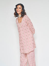 Global Desi Ethnic Printed Kurta with Palazzos