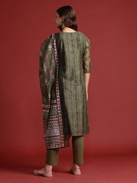 Anouk Printed Regular Kurta with Trousers & Dupatta