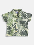 Moms Love Infant Boys Tropical Print Pure Cotton Shirt