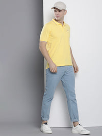The Indian Garage Co Men Solid Polo Collar T-shirt