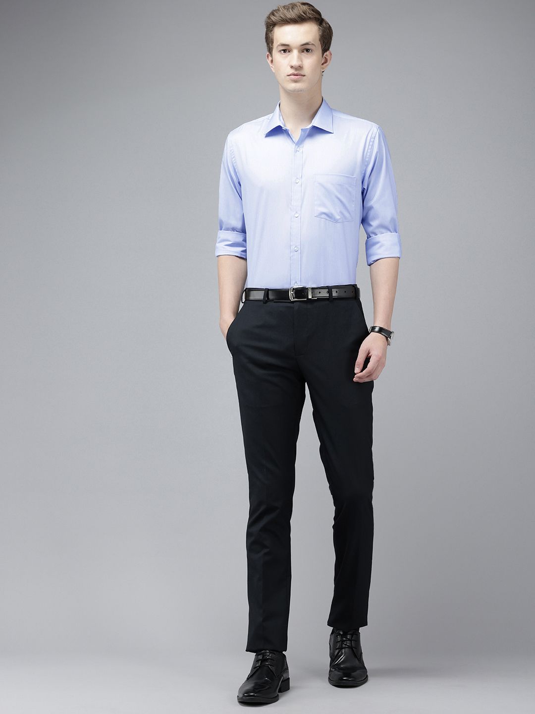 Park Avenue Slim Fit Textured Formal Shirt