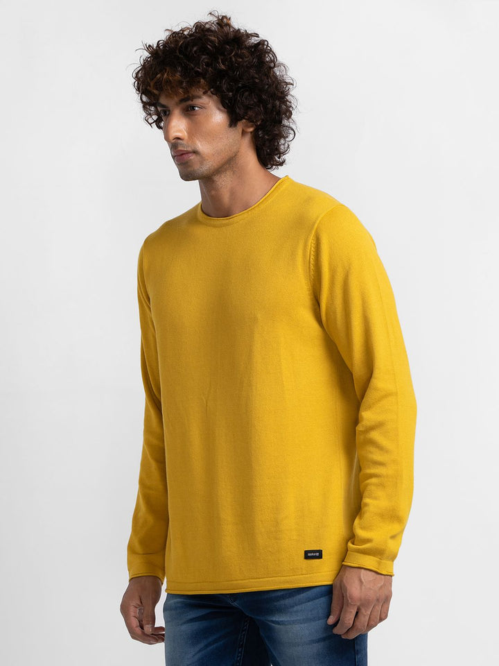 SPYKAR Pure Cotton Solid Pullover Sweaters