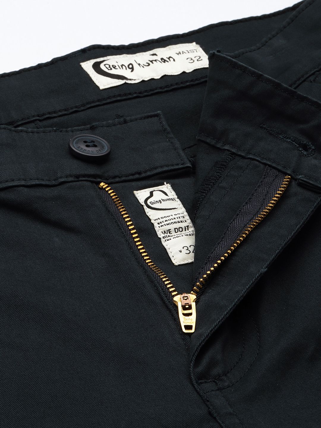 Being Human Men Slim Fit Cargos Trousers