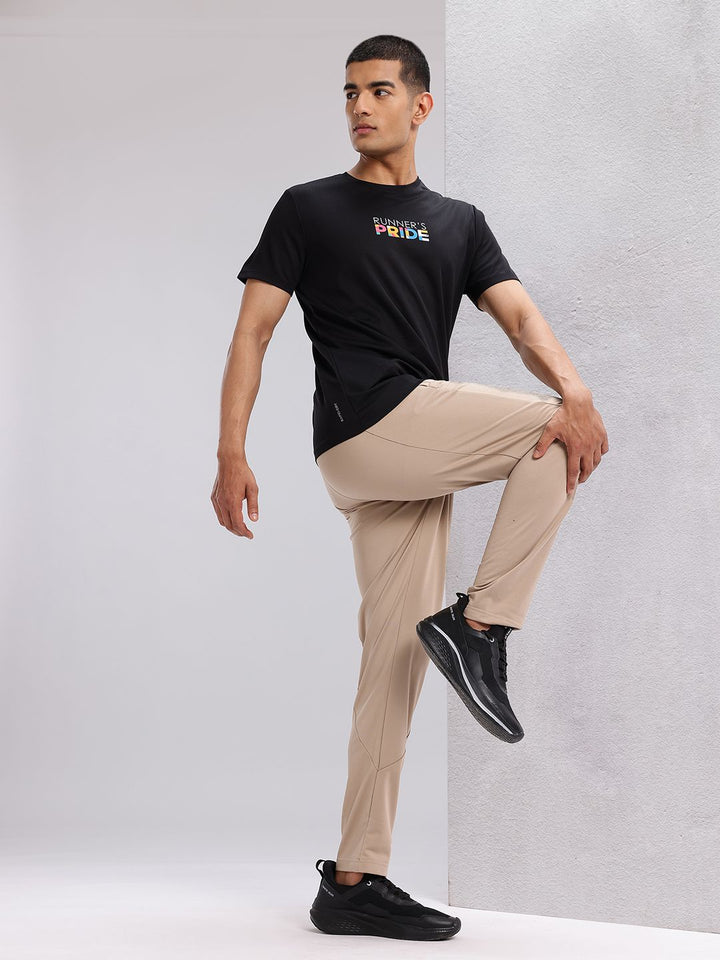 HRX by Hrithik Roshan Typography Printed Perforated Rapid-Dry Running T-shirt