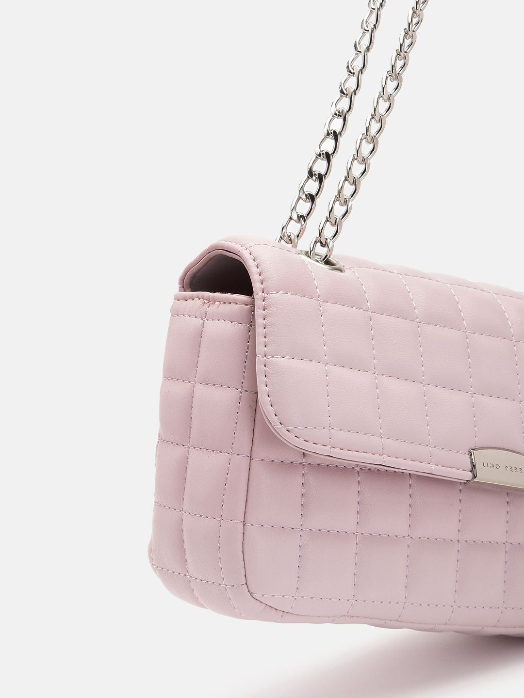 Lino Perros Structured Sling Bag with Quilted Detail