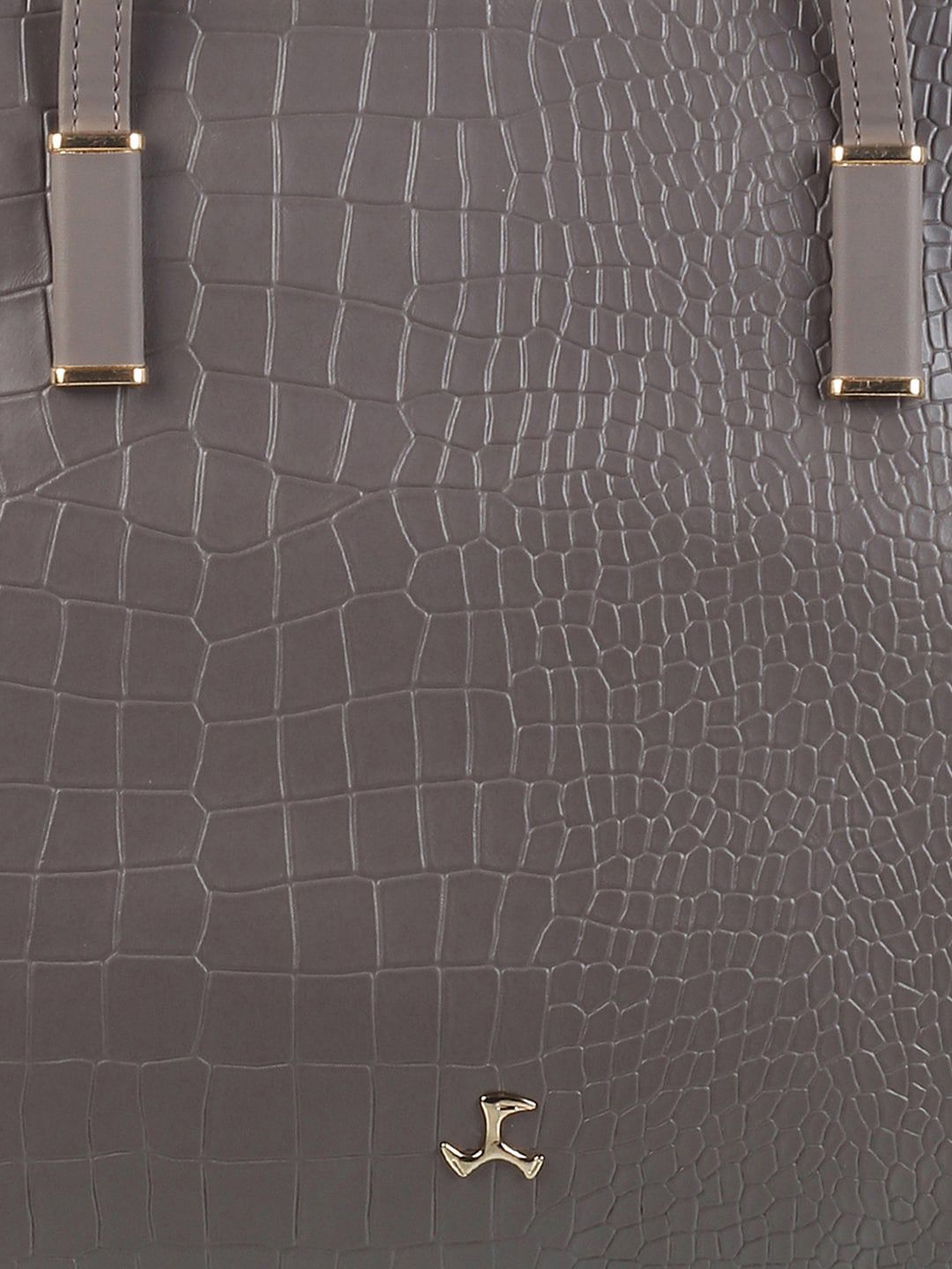 Mochi Grey Textured Shopper Shoulder Bag