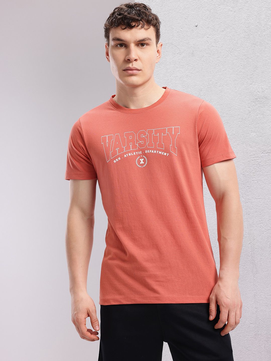 HRX by Hrithik Roshan Typography Printed T-shirt