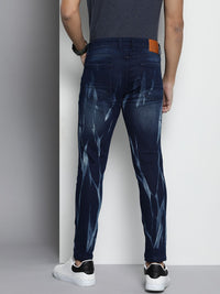 The Indian Garage Co Men Blue Carrot Fit Light Fade Stretchable Jeans