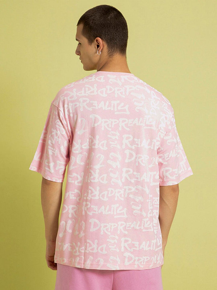 Bewakoof Typography Print Oversized Pure Cotton T-shirt