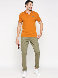 Being Human Men Slim Fit Mid-Rise Plain Chinos