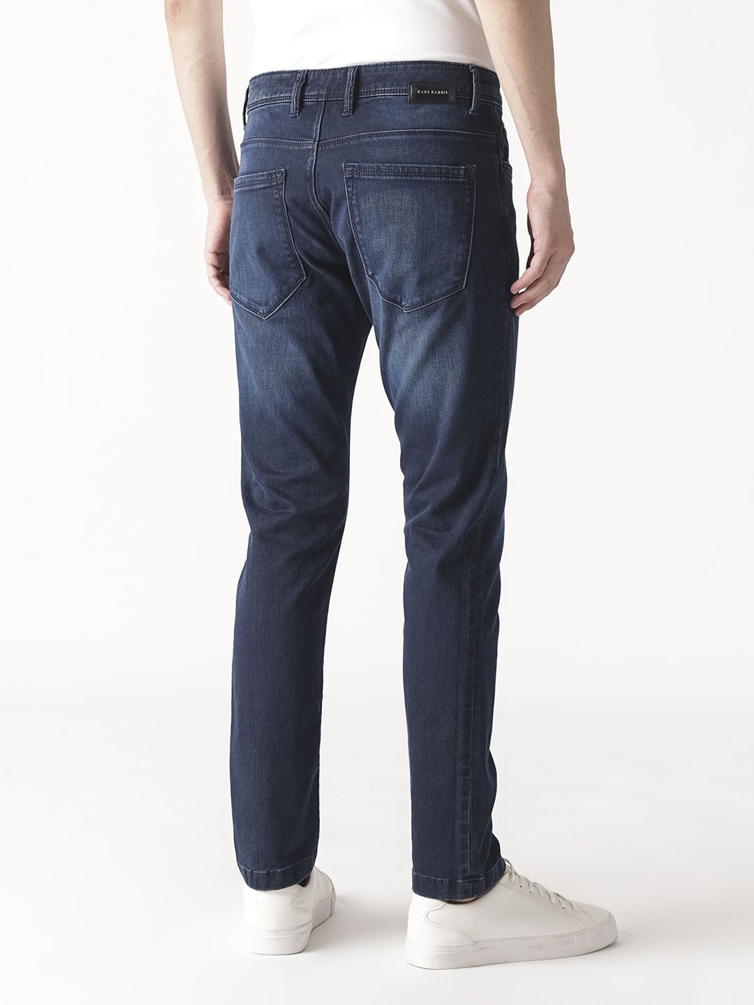 RARE RABBIT Men Oeko Mid-Rise Slim Fit Jeans