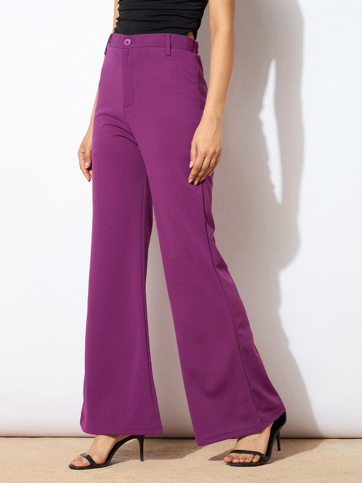 SASSAFRAS worklyf Women High-Rise Bootcut Trousers