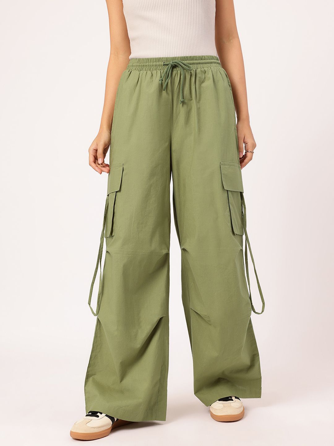 DressBerry Women Army Chic Cargo-Style Trousers
