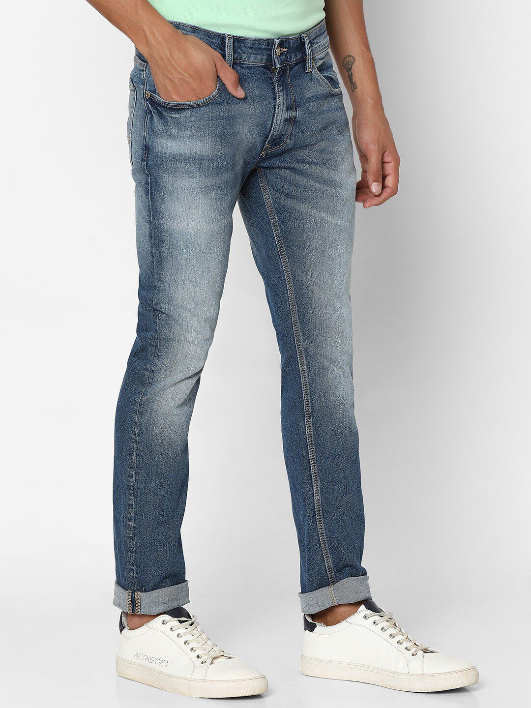 SPYKAR Men Mid-Rise Heavy Fade Jeans