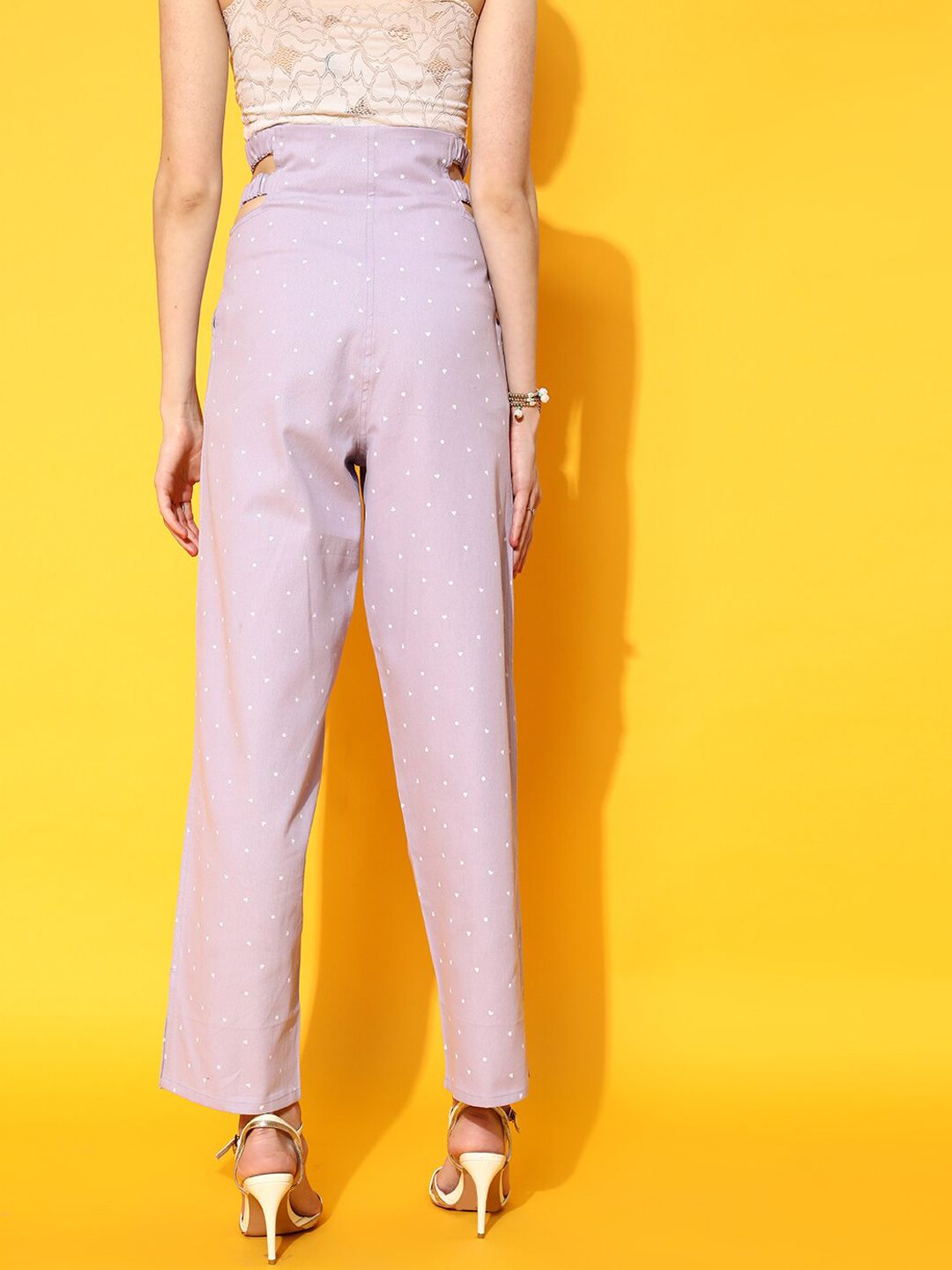 STREET 9 Women Lavender Solid Trousers