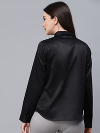 Style Quotient Satin Finish Spread Collar Formal Shirt