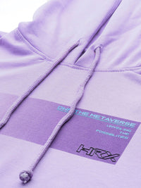 HRX by Hrithik Roshan Printed Hooded Cropped Lifestyle Sweatshirt