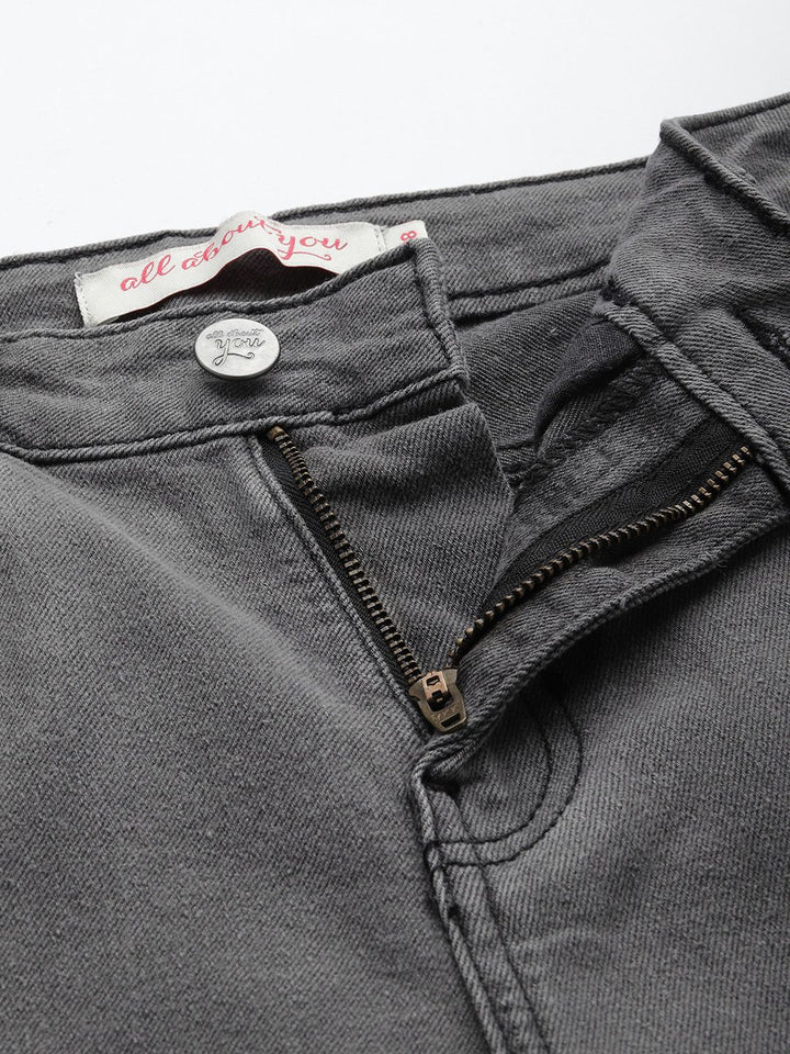 all about you Women Straight Fit High-Rise Stretchable Jeans