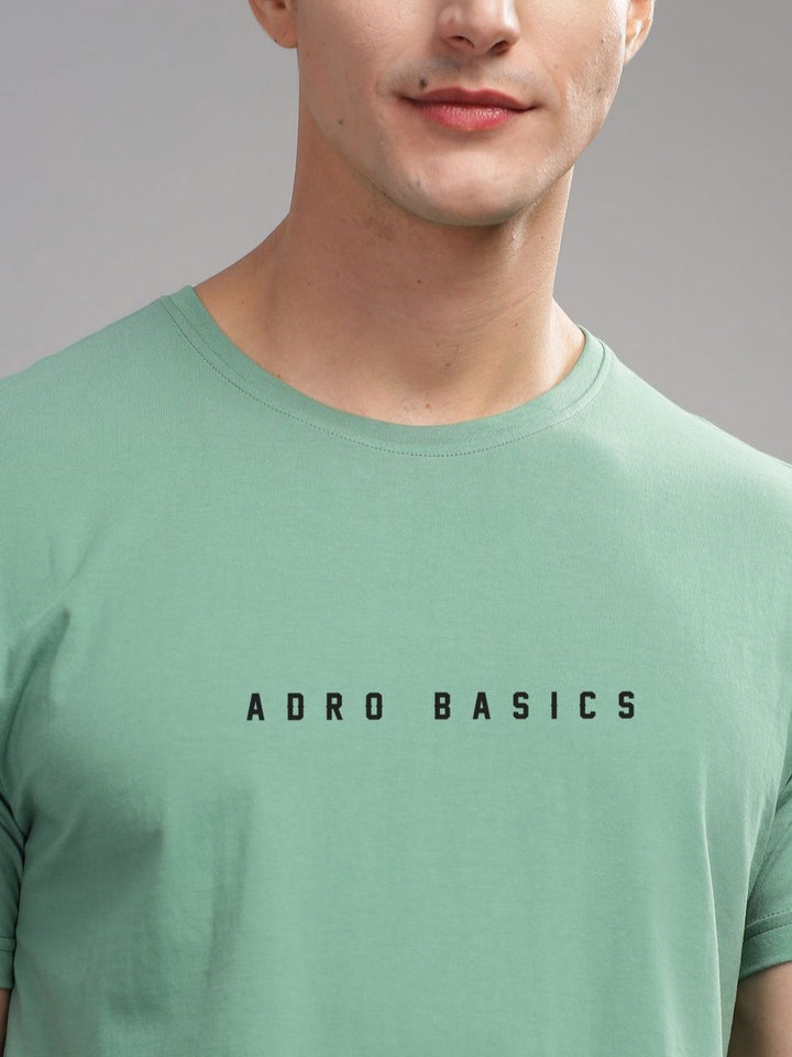 ADRO Men Typography Printed Raw Edge T-shirt