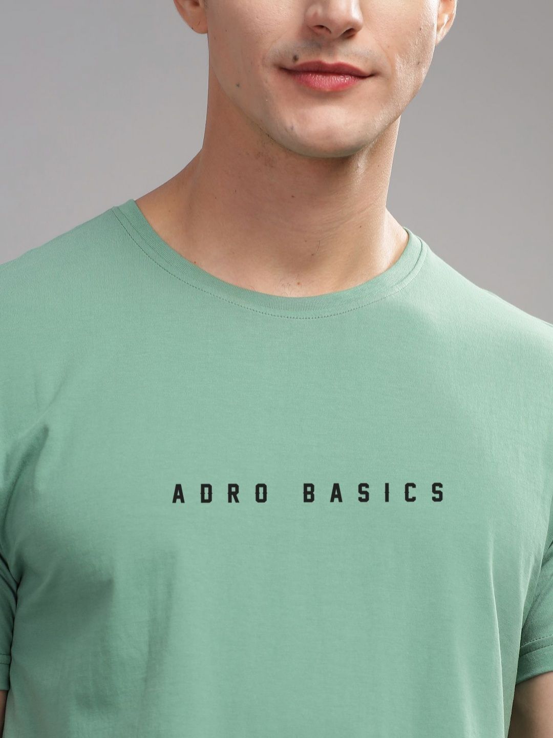 ADRO Men Typography Printed Raw Edge T-shirt