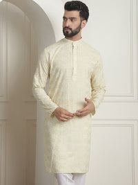 SOJANYA Printed Mandarin Collar Lengan Panjang Kurta Lurus