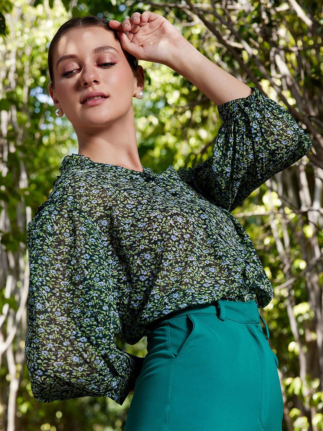 STREET 9 Comfort Fit Floral Printed Casual Shirt