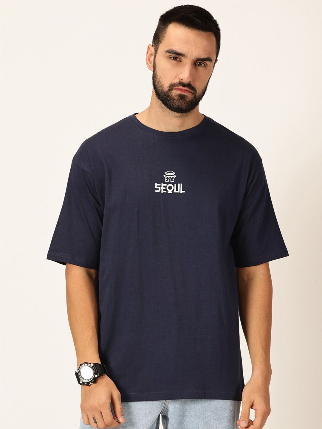 Thomas Scott Round Neck Typography Bio Finish Pure Cotton T-shirt
