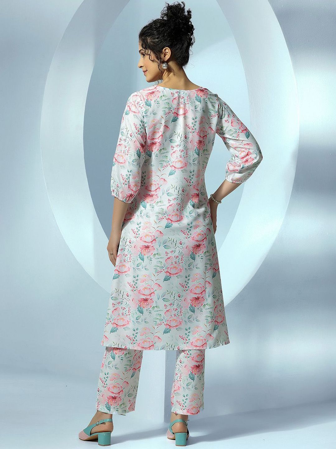 Libas Printed Tunic With Trousers Co-Ords