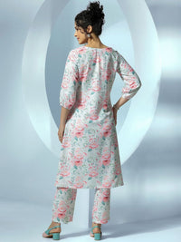 Libas Printed Tunic With Trousers Co-Ords