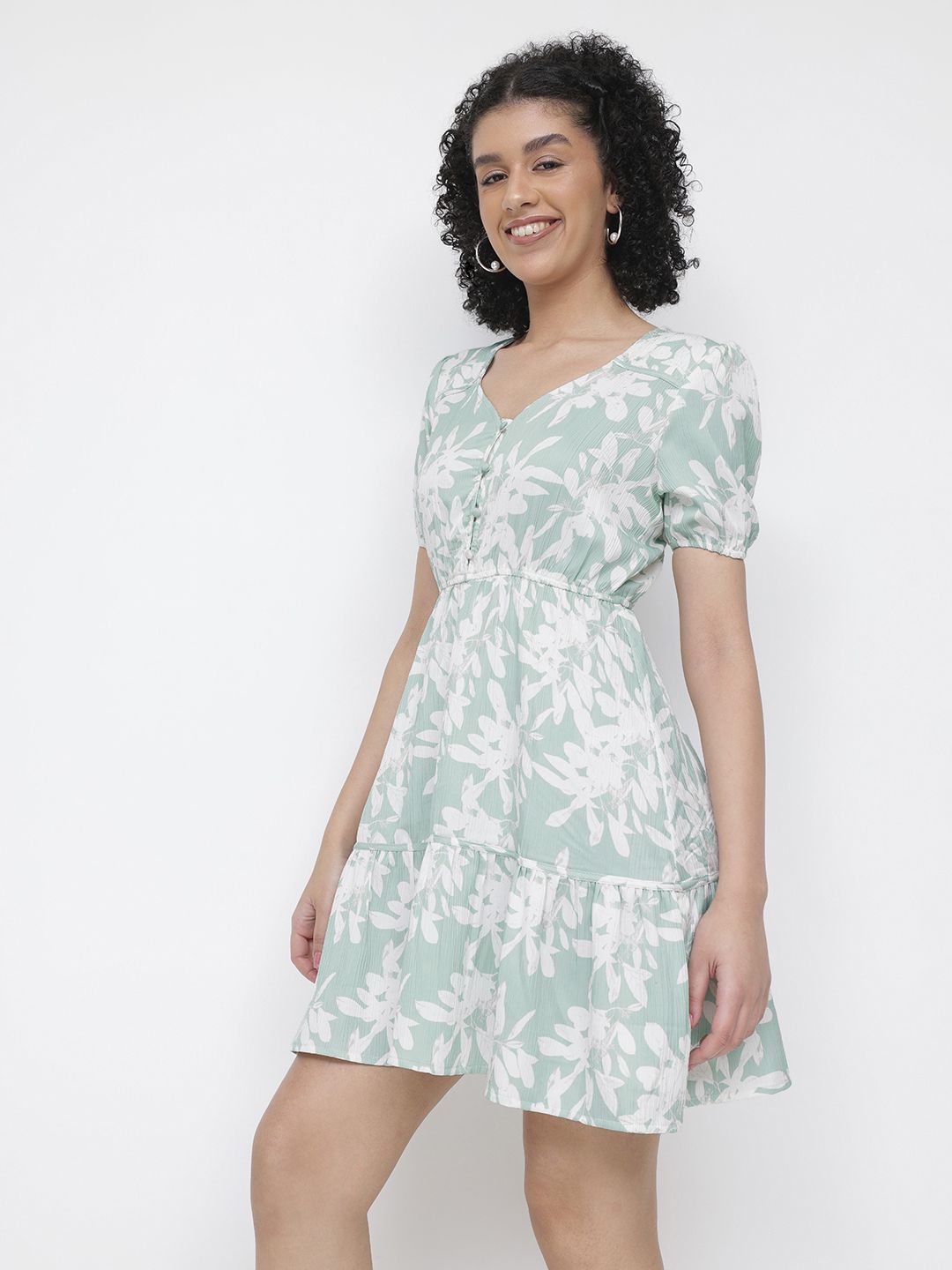 DressBerry Volume Up Tiered Floral Bloom Dress
