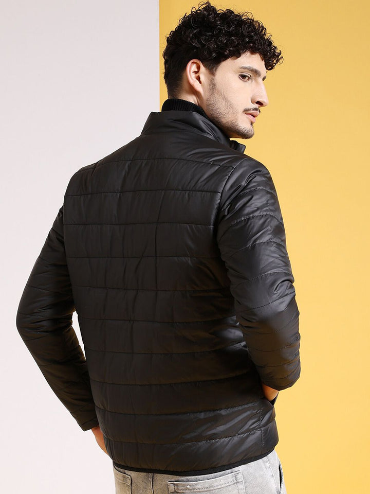 The Indian Garage Co Men Colourblock Regular Fit Puffer Jacket