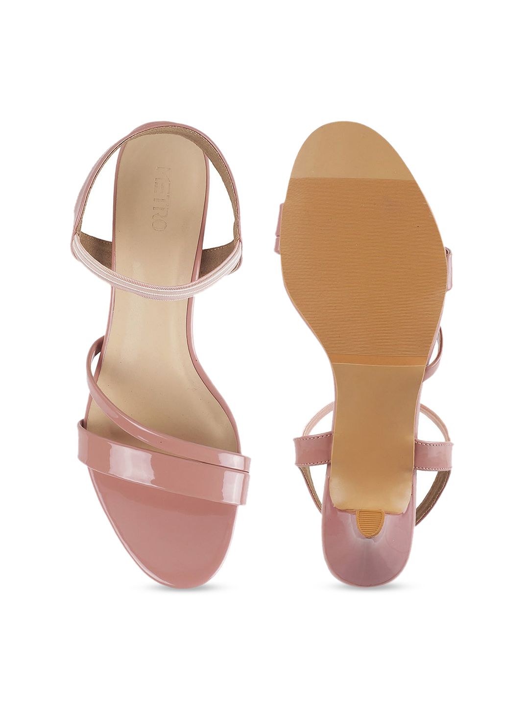 Metro Pink Solid Kitten Heels