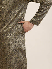 SOJANYA Ethnic Motifs Woven Design Mandarin Collar Kurta