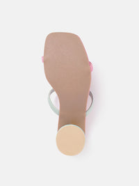 DressBerry Colourblocked Block Sandals