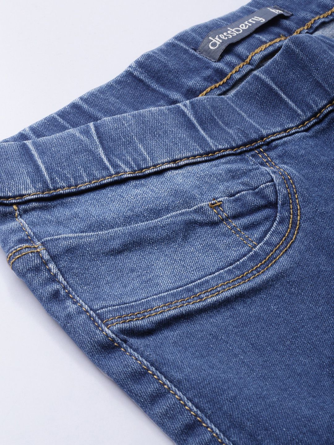DressBerry Women Blue Super Skinny Fit Jeggings