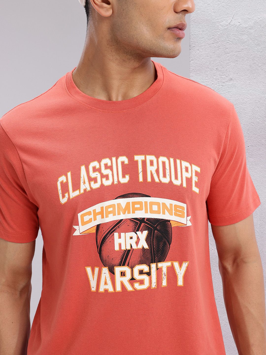 HRX by Hrithik Roshan Typography Print Round-Neck Lifestyle T-shirt