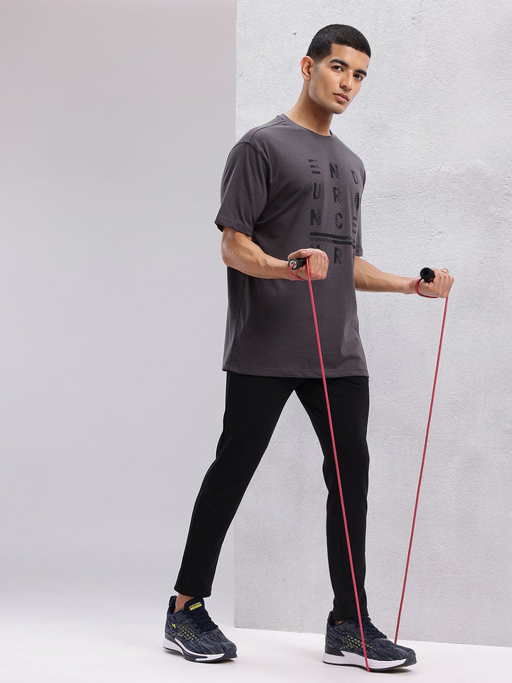 HRX by Hrithik Roshan Typography Printed Relaxed Fit Training T-shirt